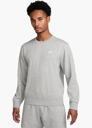 Світшот чоловічий nike club bb crew grey fn3888-063