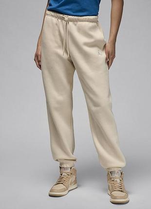 Брюки жіночі jordan brooklyn fleece beige (fv7077-203)