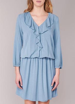 Сукня коротка жіноча united colors of benetton 162618 s синя (2200004421759)