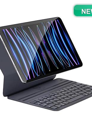Клавіатурний чохол smart keyboard folio для ipad pro 12.9 / ipad air 13 сірий qwerty магнітний 2 кути огляду