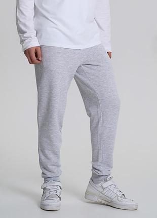 Брюки мужские спортивные в цвете серый меланж, 2xl
