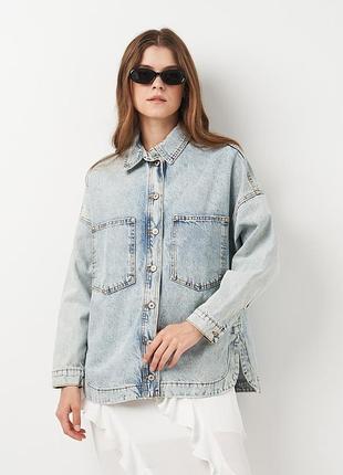 Куртка джинсовая женская veto jeans 190137 s светло-синяя (2200005035559)