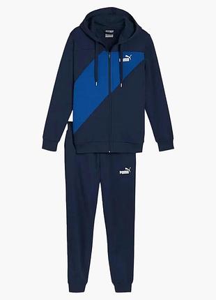 Спортивний костюм чоловічий puma power tracksuit blue (679730-14)