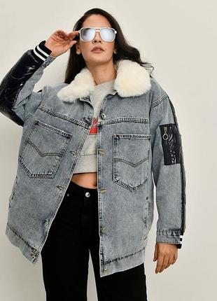 Куртка демисезонная удлиненная женская veto jeans 187320 s синяя (2200004955698)