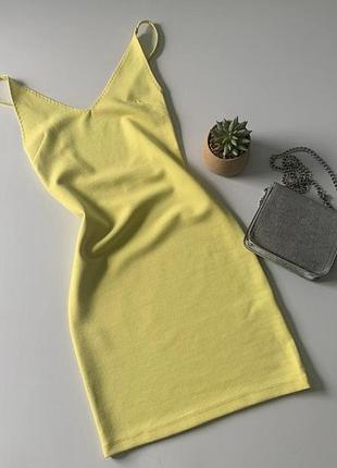 Жовта міні сукня h&m 3