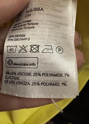 Жовта міні сукня h&m 10