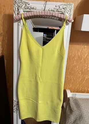 Жовта міні сукня h&m 8