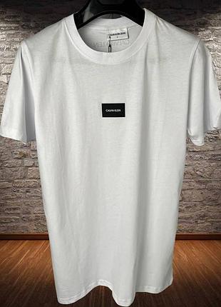 Premium quality! футболка calvin klein white new collection 2023 t-shirt мужская футболка келвин кляйн келвін клейн