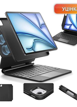 Чехол-клавиатура esr для ipad air/pro 11 m4/m3/m2/m1 черный qwerty съемный защитный корпус магнитная подставка