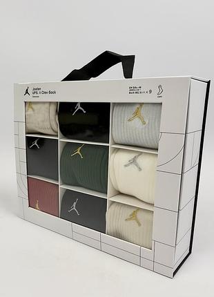 Шкарпетки jordan jdn holiday 9pk crew gift box (bj0810-x58)