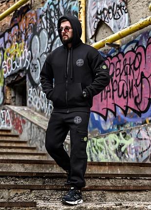 Костюм спортивний зимовий чоловічий stone island tetra стильний повсякденний