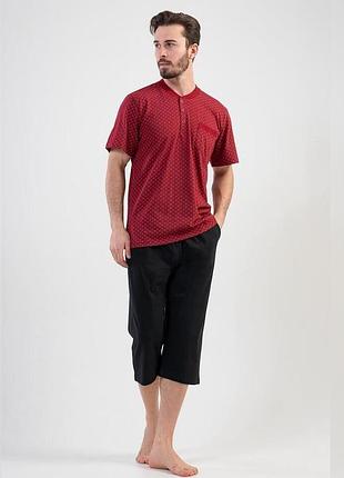 Пижама (футболка + бриджи) мужская good look 188495 201602*21 xl бордо (2200004990422)