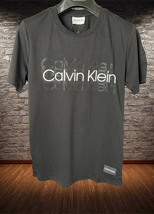 Premium quality! футболка calvin klein black new collection 2023 t-shirt мужская футболка келвин кляйн келвін клейн xl