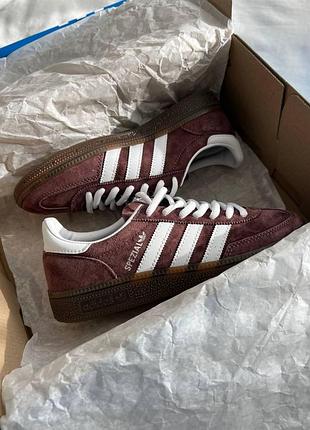 Женские кроссовки адидас специал adidas spezial brown white 39
