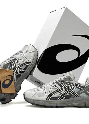 Мужские кроссовки asics gel kahana 8 серые кросы асикс гел кахана воздухопроницаемые из сетки на весну лето вьетнам 43