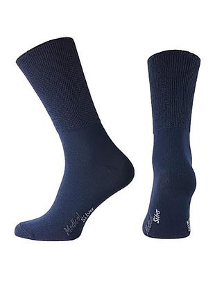 Диабетические носки с серебром footmate medical silver, синие xl - 45/46