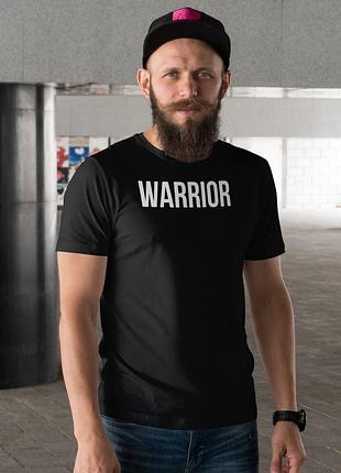 Футболка з принтом «warrior» xl