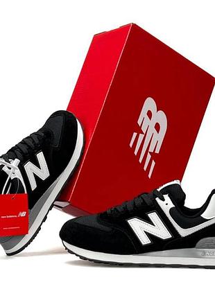 Женские кроссовки new balance 574 black white качественные повседневные нью беленс черно белые стильные для девушки на весное лето 40