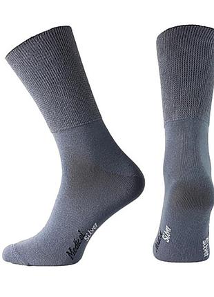 Діабетичні шкарпетки зі сріблом footmate medical silver, графітові m — 39/41