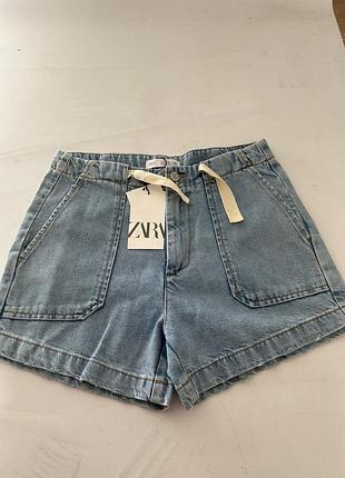 Джинсові шорти бренду zara (152)
