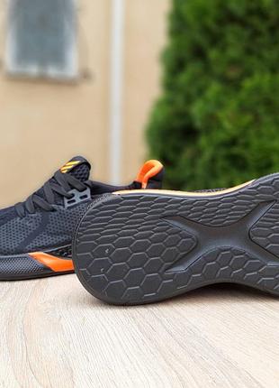 Adidas чёрные с оранжевым лето