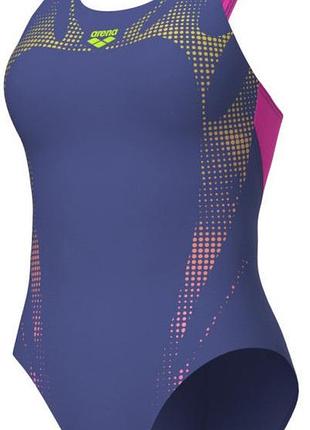Купальник закритий для жінок arena spider web swimsuit v back 40