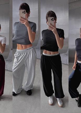 Жіночий костюм двійка, костюм 2-ка calvin klein, чорний костюм ck, сірий костюм футболка skims + штани, бордовий костюм з резинкою, трендовий костюм