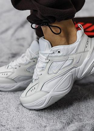 Женские трендовые кроссовки nike m2k tekno белые модные для повседневной носки красивые найк техно текно текстильные на весну лето