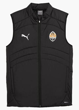 Жилет puma fcsd gilet 777860-06, чёрный, размер (eu) - xl