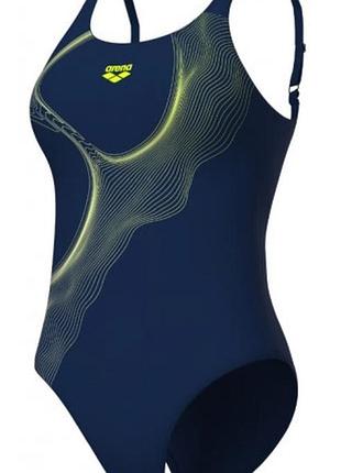 Купальник слитный для женщин arena ripples swimsuit u back b 40
