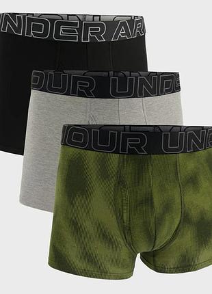 Трусы ua m perf cotton nov 3in оливковый мужчины md