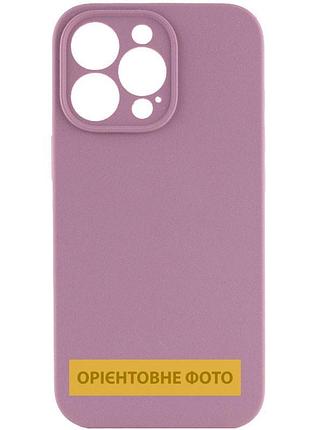 Чохол silicone case full camera protective (aa) no logo для apple iphone 16 (6.1") ліловий / lilac pride