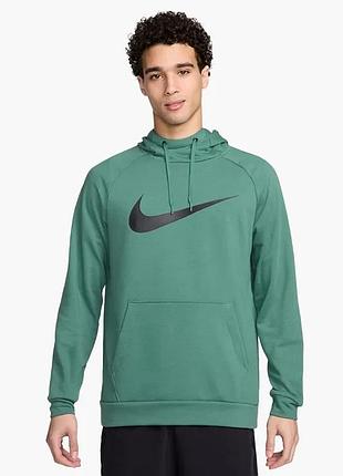 Худі чоловіче nike m dri-fit hdie po swsh green cz2425-361