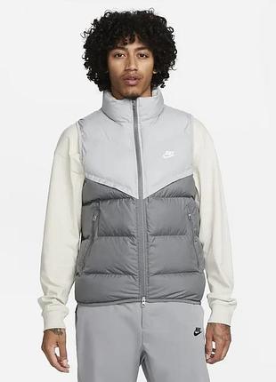 Жилетка чоловіча nike storm-fit windrunner grey fb8193-077