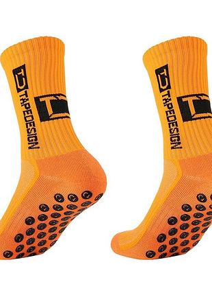 Носки football socks tapedesign (оранжевый) attd-l-011, оранжевый, размер (eu) - 39-44