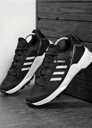 Мужские кроссовки адидас тирек свифт adidas terrex swift r3 водонепроницаемые black white черный белый 40 43