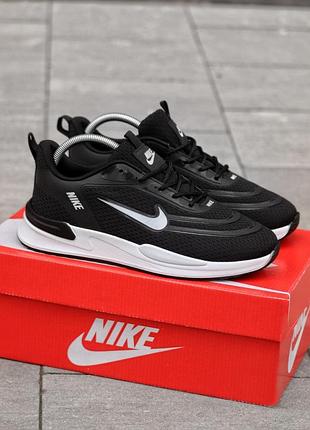 Мужские кроссовки найк nike black white черный белый 40 42