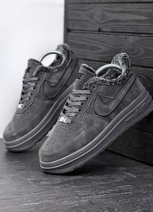 Зимові чоловічі кросівки найк суеде стильні nike suede winter 43