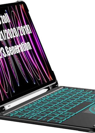 Чохол для клавіатури для ipad pro 12.9, тримач ручки з сенсорною панеллю 2022/2021/2020/2018, ipad pro 12.9, захисний чохол для