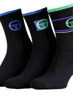 Шкарпетки sergio tacchini 3-pack синій, зелений жінки 35-37