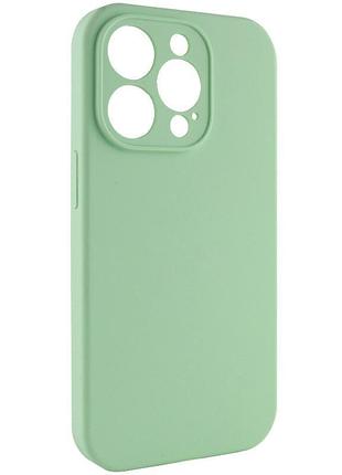 Чехол silk full camera protective (aa) no logo для apple iphone 13 pro (6.1") зеленый / pistachio 2