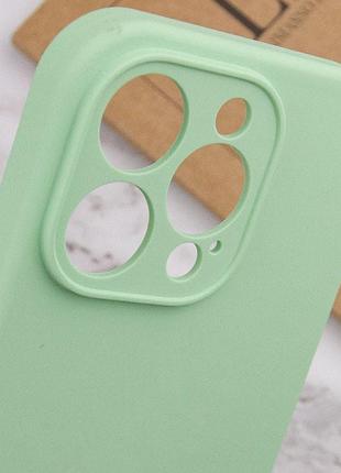 Чехол silk full camera protective (aa) no logo для apple iphone 13 pro (6.1") зеленый / pistachio 6