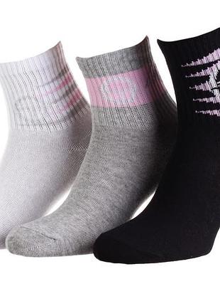 Шкарпетки sergio tacchini 3-pack білий, сірий, чорний унісекс 36-41