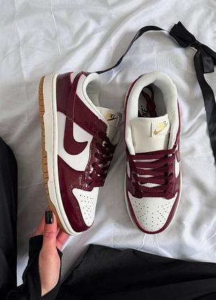 Женские кроссовки найк сб данк nike sb dunk burgundy 37 39 40
