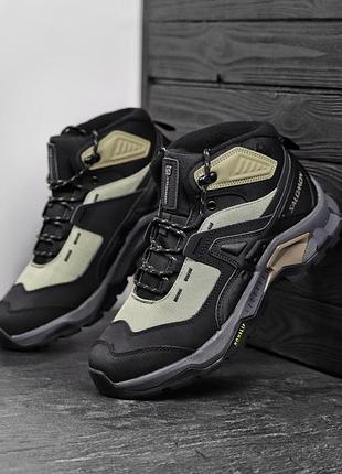 Зимние мужские кроссовки саломон водонепроницаемые salomon gtx cordura 43 45