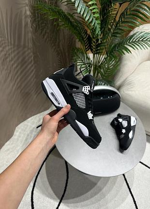 Женские кроссовки найк аир джордан nike air jordan 4 retro white thunder 38