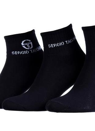 Шкарпетки sergio tacchini 3-pack чорний унісекс 38-41