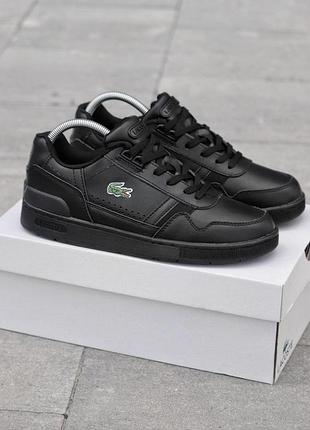 Чоловічі кросівки лакоста т-кліп стильні lacoste t-clip 43