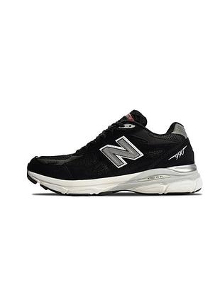 Мужские кроссовки нью баланс new balance 990 black white чёрный белый 41