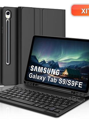 Чохол-клавіатура для samsung galaxy tab s10 fe/s9 fe 10.9" чорний qwerty bluetooth slim